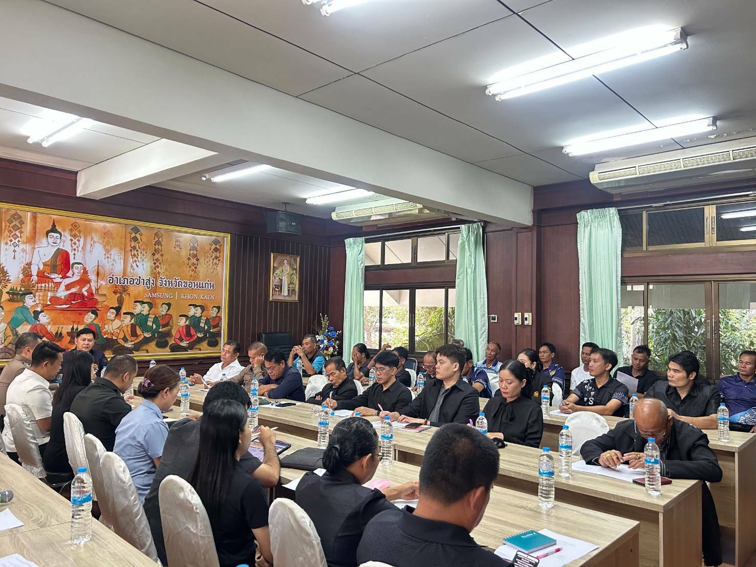 📢พช.ซำสูง : ร่วมประชุมปฏิบัติการรวมพลังรักศรัทธาแก้ปัญหายาเสพติดแบบบูรณาการ Quick Big Win "