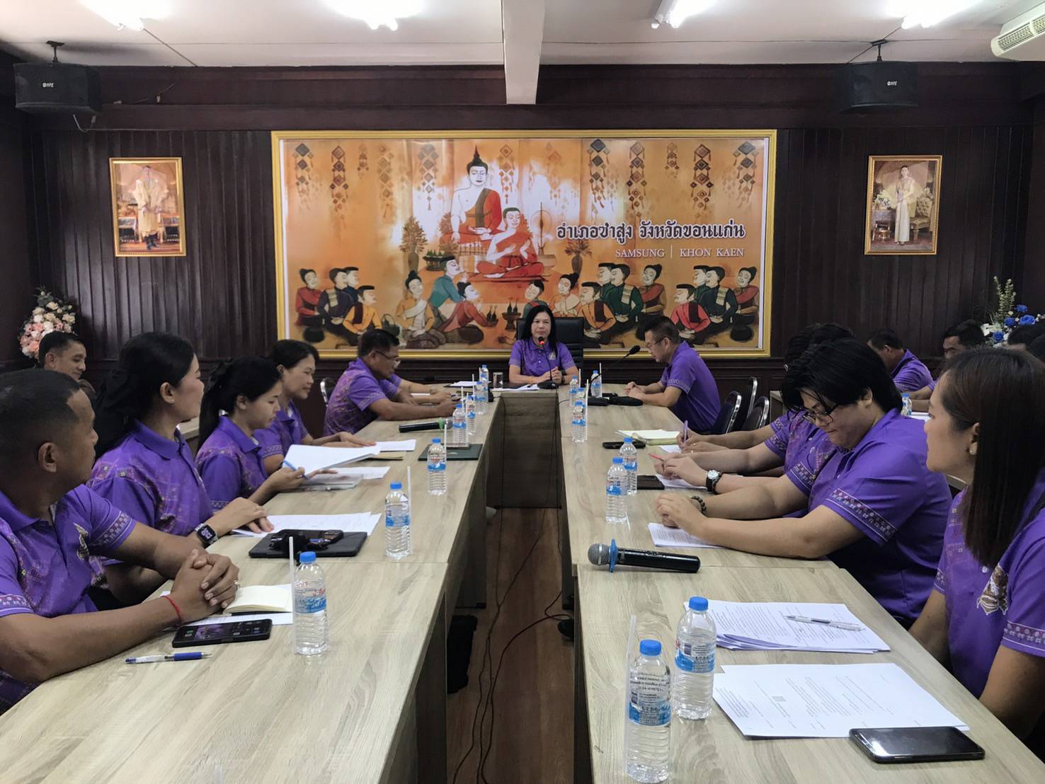 📸✡️พช.ซำสูง : ร่วมการประชุมประจำเดือนหัวหน้าส่วนราชการอำเภอซำสูง ประจำเดือน เมษายน 2569