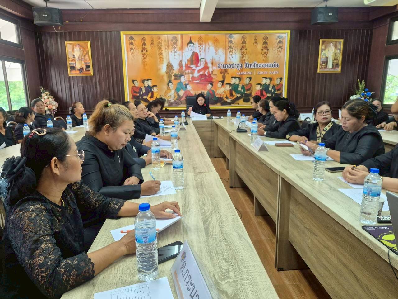 📸✡️พช.ซำสูง : ประชุมคณะทำงานขับเคลื่อนกองทุนพัฒนาบทบาทสตรีระดับตำบล