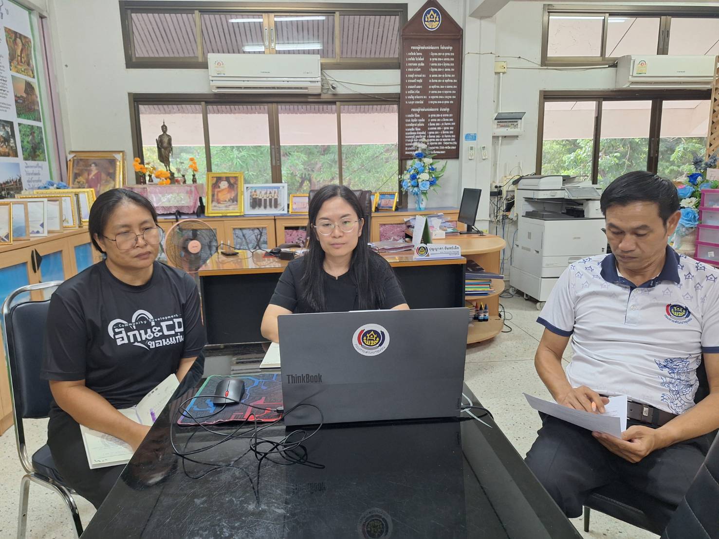 🫎🌱พช.ซำสูง :ร่วมรับฟังการประชุมกรมการพัฒนาชุมชน ครั้งที่ 7/2569 ผ่านระบบ Video Conference 